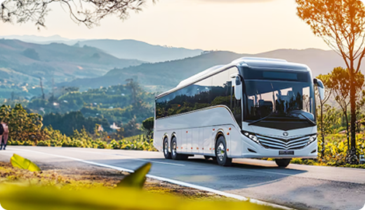 Bus travel across India